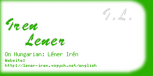 iren lener business card