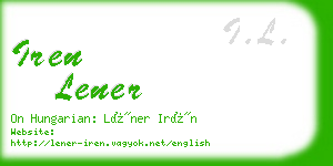 iren lener business card